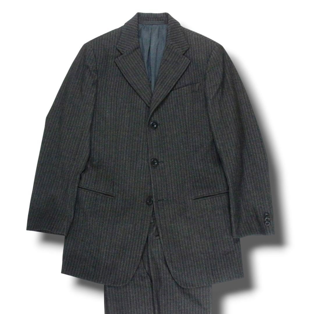 Very good condition ◎ ARMANICOLLEZIONI single suit striped S-M