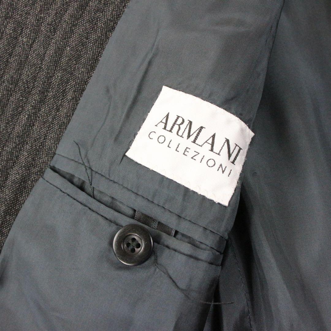 Very good condition ◎ ARMANICOLLEZIONI single suit striped S-M