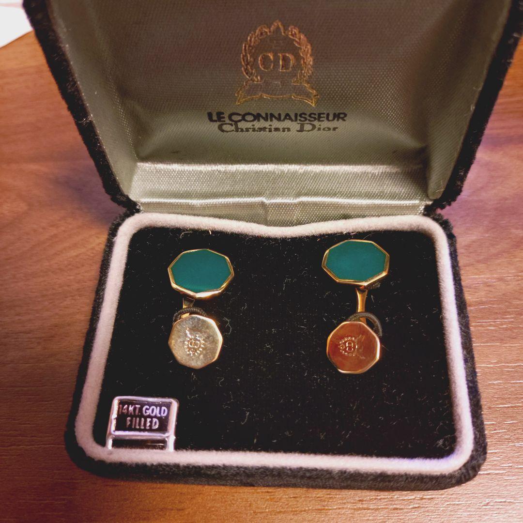 A209/Christian Dior Cufflinks CD Logo 14K GF