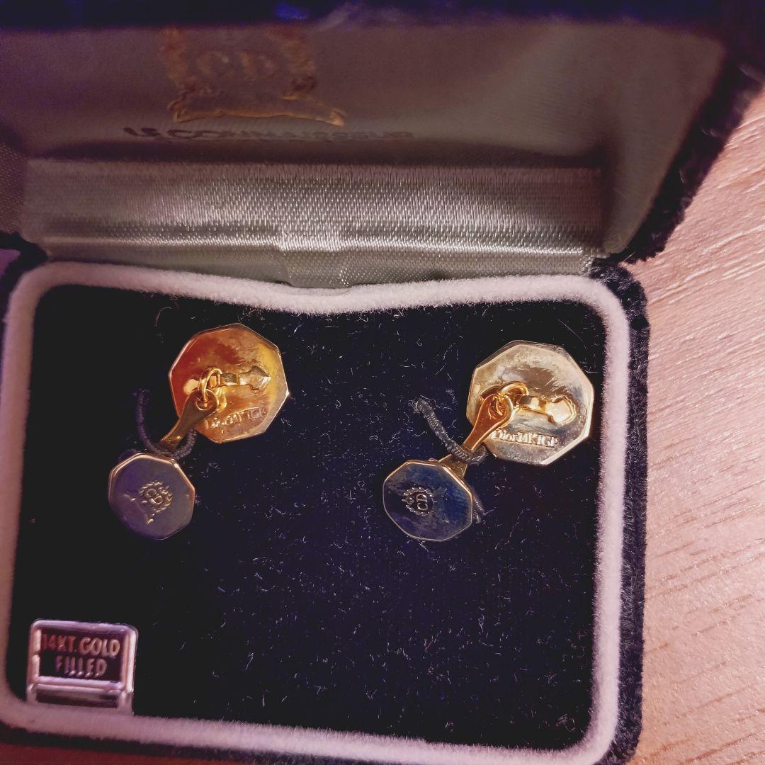 A209/Christian Dior Cufflinks CD Logo 14K GF