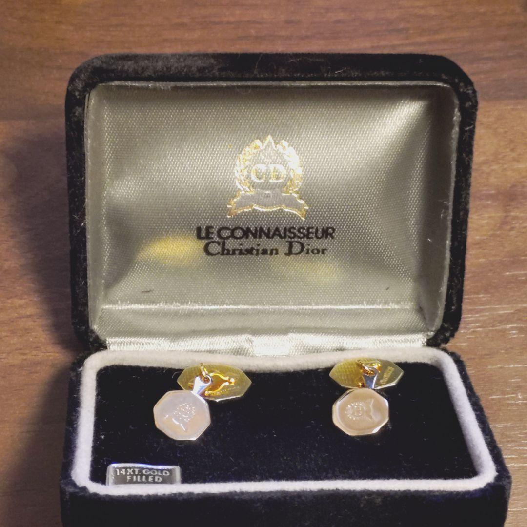 A209/Christian Dior Cufflinks CD Logo 14K GF