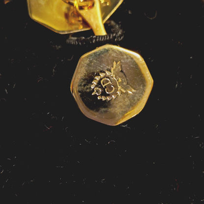 A209/Christian Dior Cufflinks CD Logo 14K GF