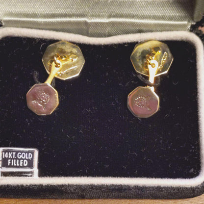 A209/Christian Dior Cufflinks CD Logo 14K GF