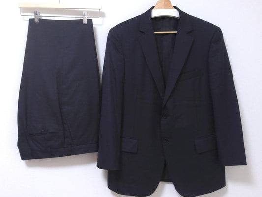 Good condition Brooks Brothers 2B single suit top and bottom striped business