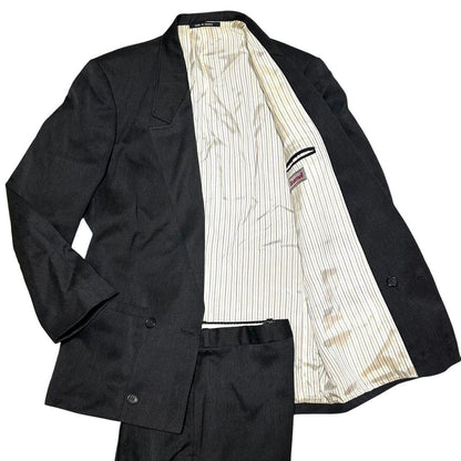 French Double Suit Setup Euro Vintage Black L-XL