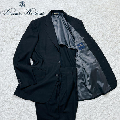 Brooks Brothers Wool Suit Black L Equivalent For Oversized Lovers