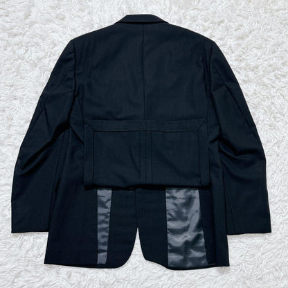 Brooks Brothers Wool Suit Black L Equivalent For Oversized Lovers