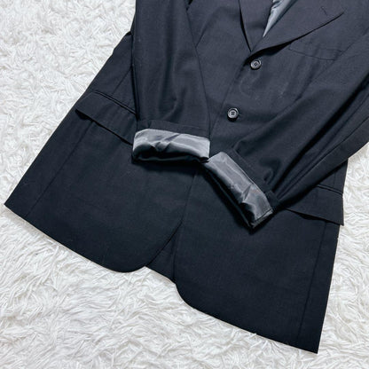 Brooks Brothers Wool Suit Black L Equivalent For Oversized Lovers