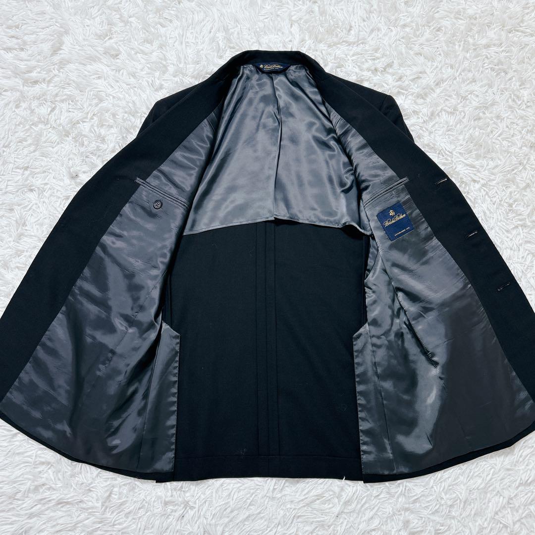Brooks Brothers Wool Suit Black L Equivalent For Oversized Lovers