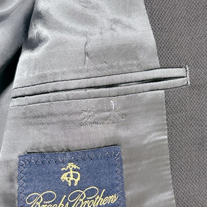 Brooks Brothers Wool Suit Black L Equivalent For Oversized Lovers