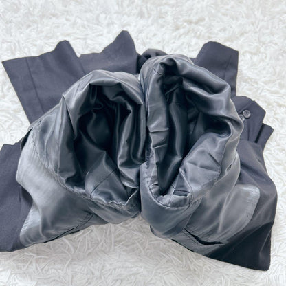 Brooks Brothers Wool Suit Black L Equivalent For Oversized Lovers