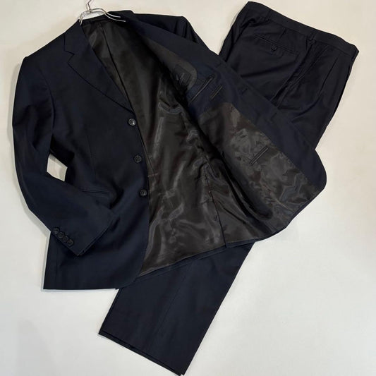 Good Giorgio Armani XL size dark blue suit setup black label