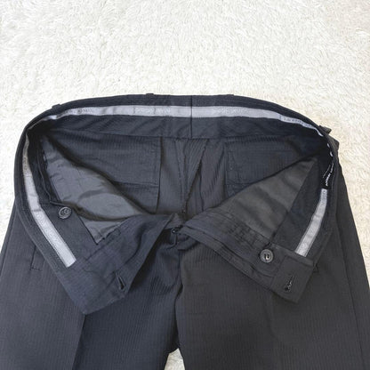 Giorgio Armani Italian Suit Setup 44 Black Stripe