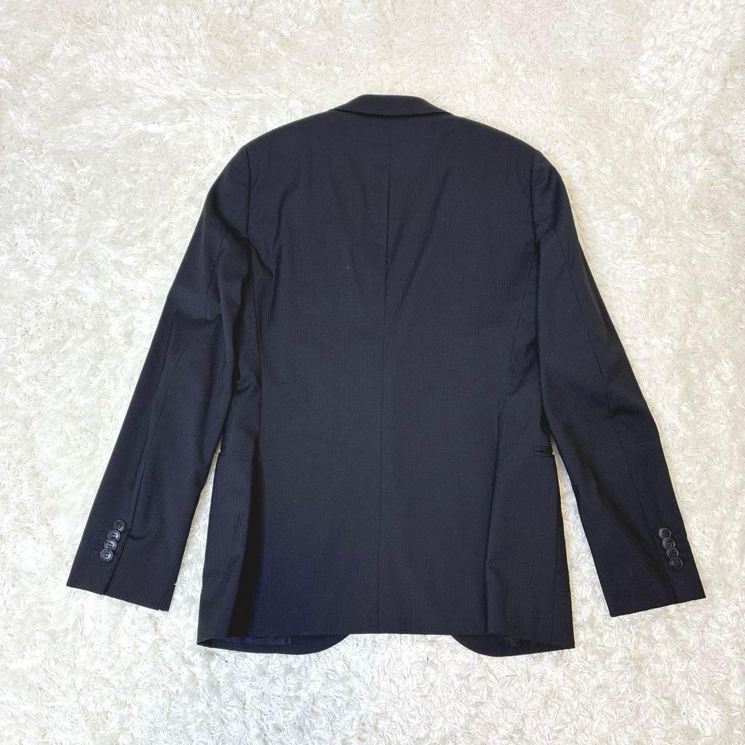 Giorgio Armani Italian Suit Setup 44 Black Stripe