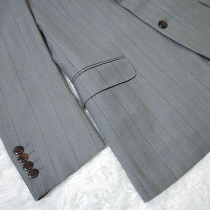 Givenchy Setup Suit Gray Tortoiseshell Button Unlined Top and Bottom Single