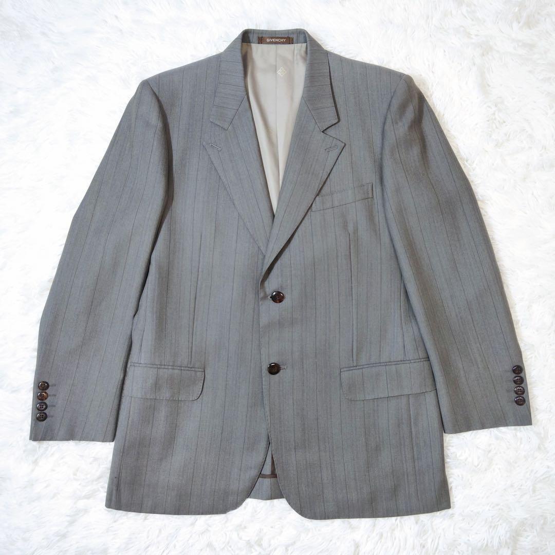 Givenchy Setup Suit Gray Tortoiseshell Button Unlined Top and Bottom Single
