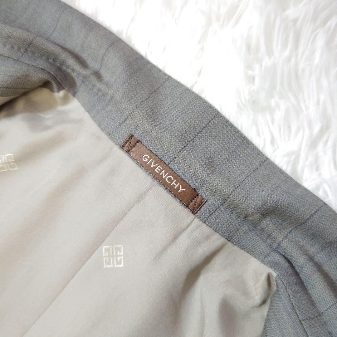 Givenchy Setup Suit Gray Tortoiseshell Button Unlined Top and Bottom Single