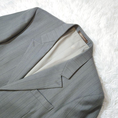 Givenchy Setup Suit Gray Tortoiseshell Button Unlined Top and Bottom Single