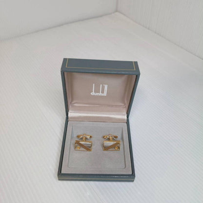 Very good condition Dunhill cufflinks d logo gold silver with box