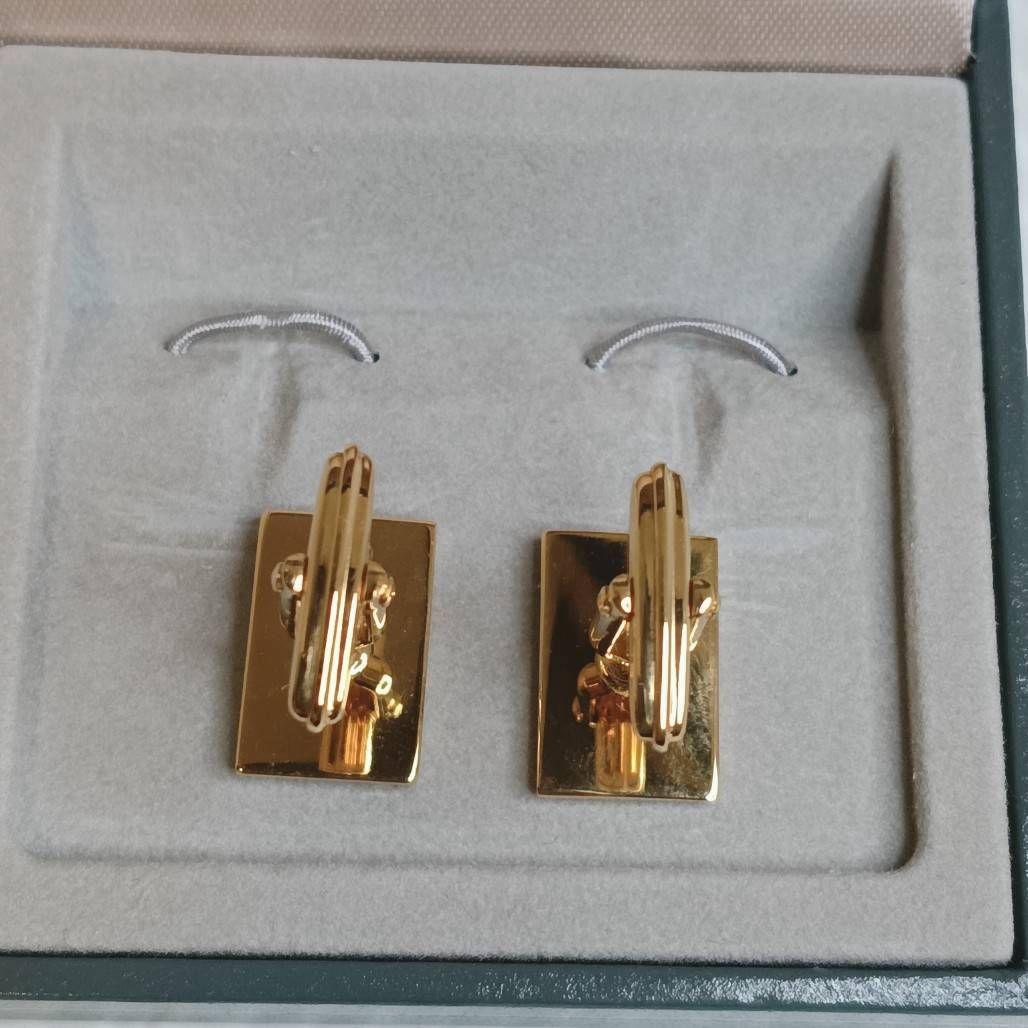 Very good condition Dunhill cufflinks d logo gold silver with box