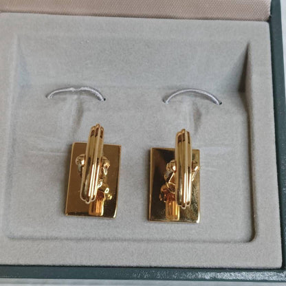 Very good condition Dunhill cufflinks d logo gold silver with box