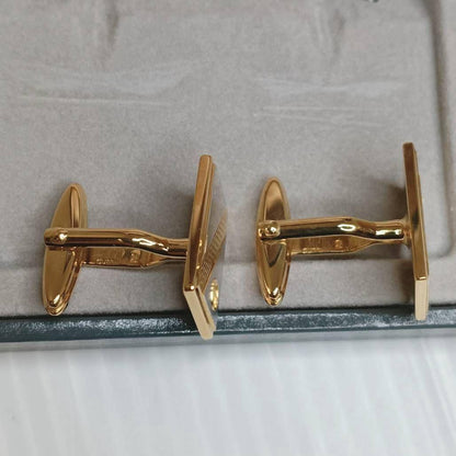 Very good condition Dunhill cufflinks d logo gold silver with box