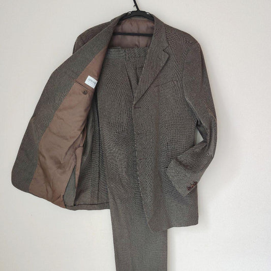 Armani Collezzoni Brown Melange Single 52 XL equivalent Made in Italy