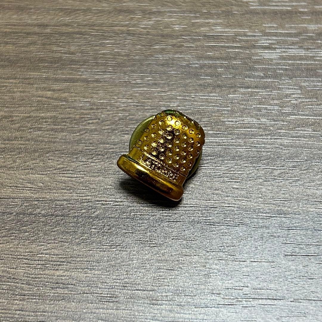 LATORRE Lapel Pin Gold Thimble Motif Italy Suit