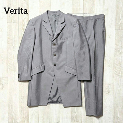 Good Condition Verita Tuxedo Setup Formal Suit L Silver