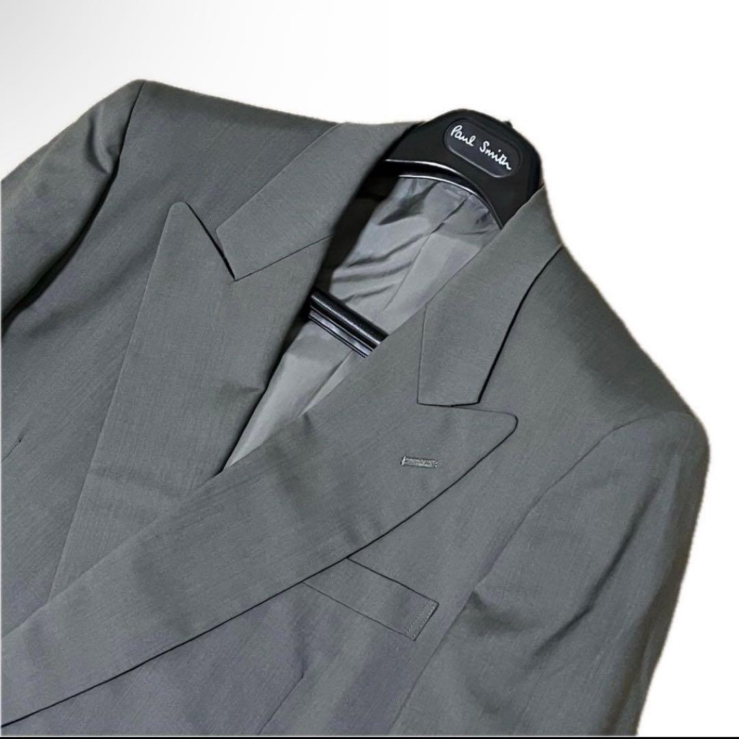 90s✨Mitsumi Angelico double suit dull green beamsf with tie