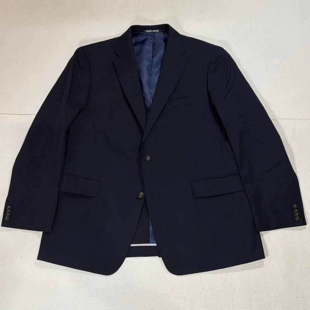 PERSON'S FOR MEN 3-piece suit navy 2XL height 180cm