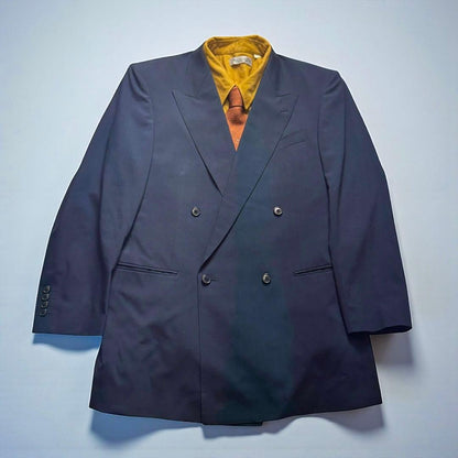 Vintage double suit setup Hermes tie shirt 4-piece set