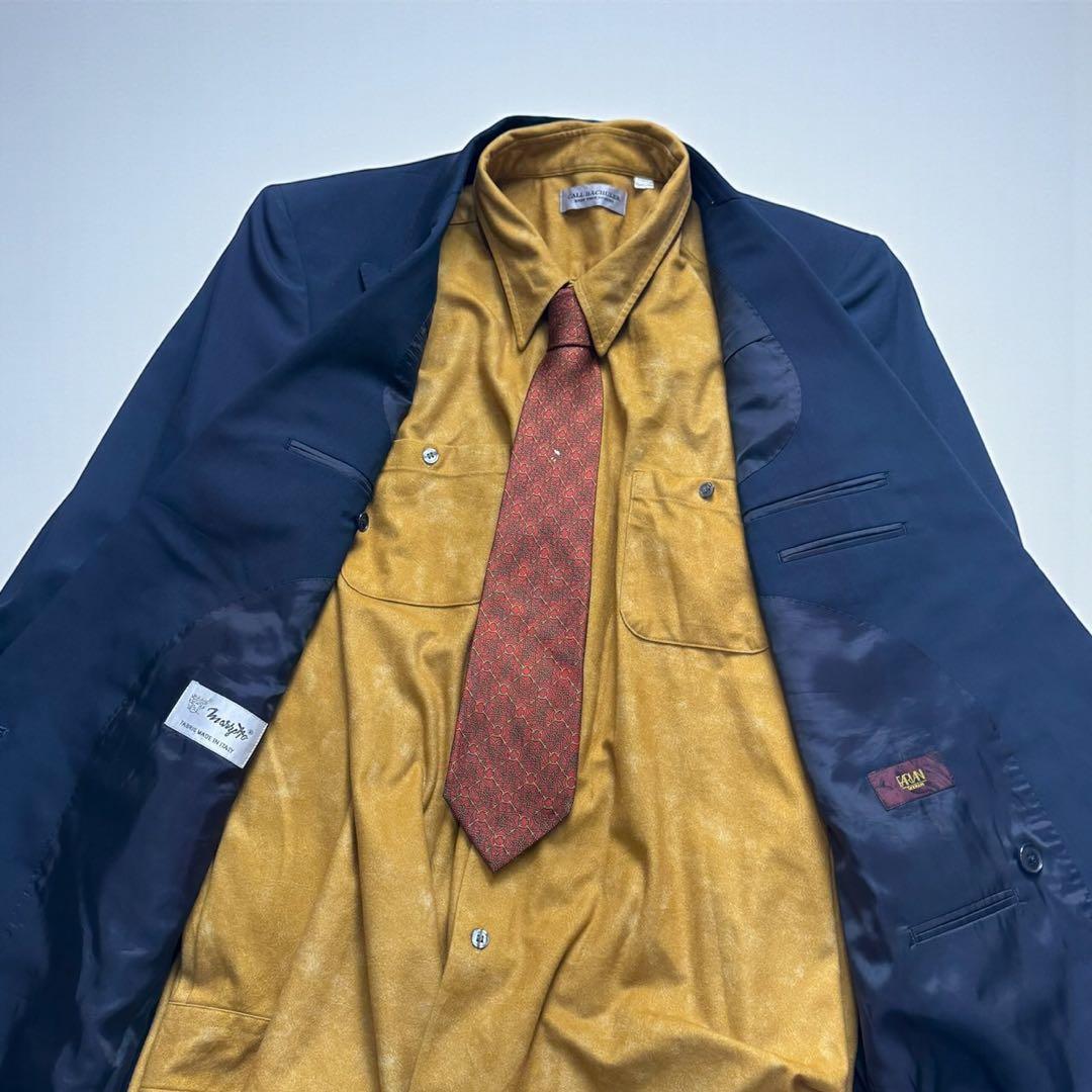 Vintage double suit setup Hermes tie shirt 4-piece set