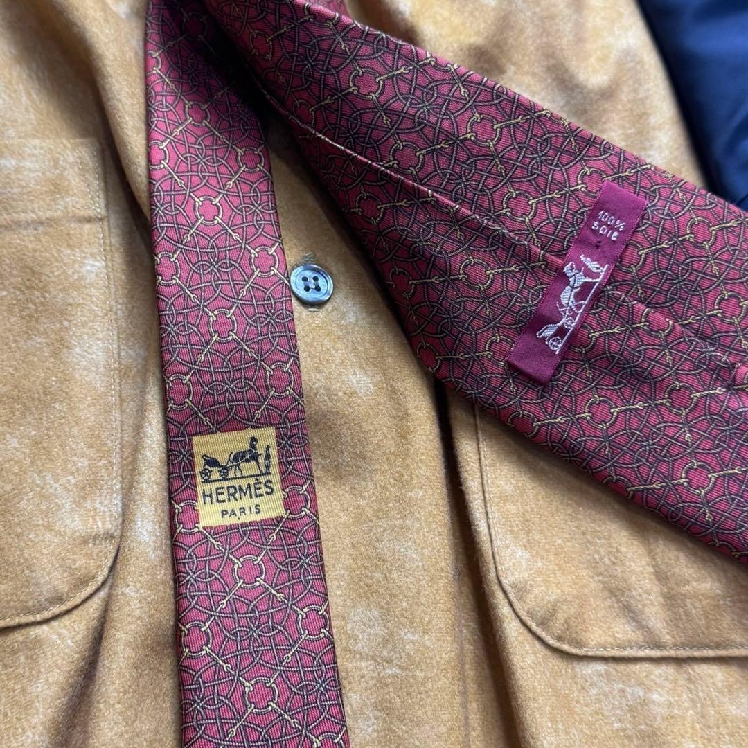 Vintage double suit setup Hermes tie shirt 4-piece set