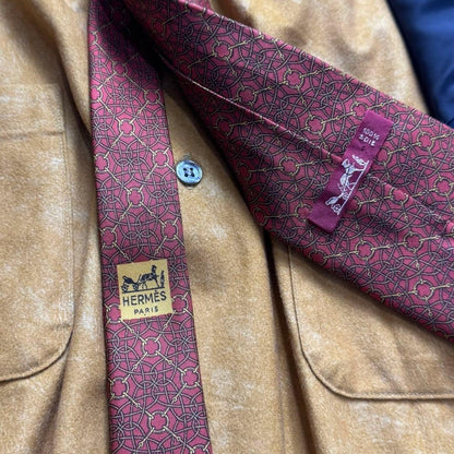 Vintage double suit setup Hermes tie shirt 4-piece set