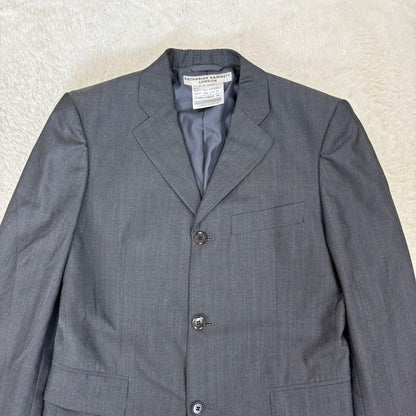 Katherine Hamnett [M] Gray business suit wool blend with shoulder pads spring/autumn
