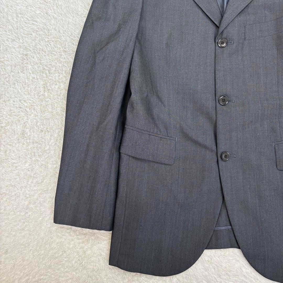 Katherine Hamnett [M] Gray business suit wool blend with shoulder pads spring/autumn
