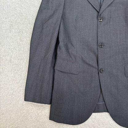 Katherine Hamnett [M] Gray business suit wool blend with shoulder pads spring/autumn