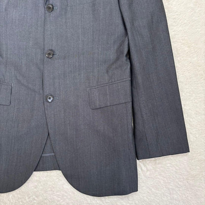 Katherine Hamnett [M] Gray business suit wool blend with shoulder pads spring/autumn