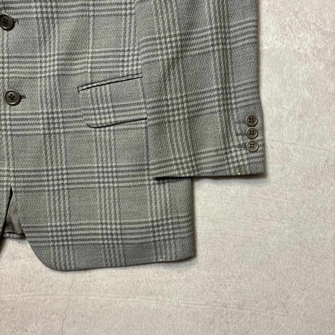 Made in Italy 80s Giorgio Armani Tailored Jacket L Check Wool