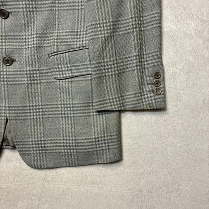 Made in Italy 80s Giorgio Armani Tailored Jacket L Check Wool