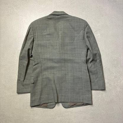 Made in Italy 80s Giorgio Armani Tailored Jacket L Check Wool