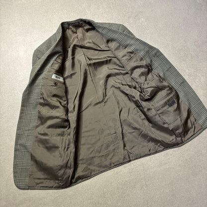 Made in Italy 80s Giorgio Armani Tailored Jacket L Check Wool