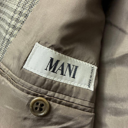 Made in Italy 80s Giorgio Armani Tailored Jacket L Check Wool