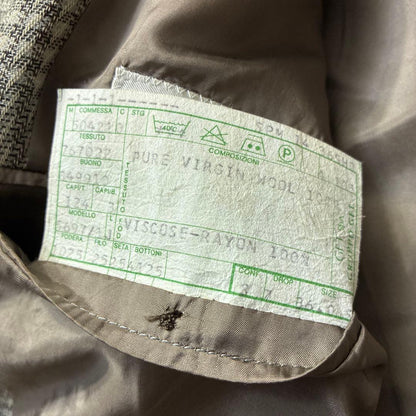 Made in Italy 80s Giorgio Armani Tailored Jacket L Check Wool