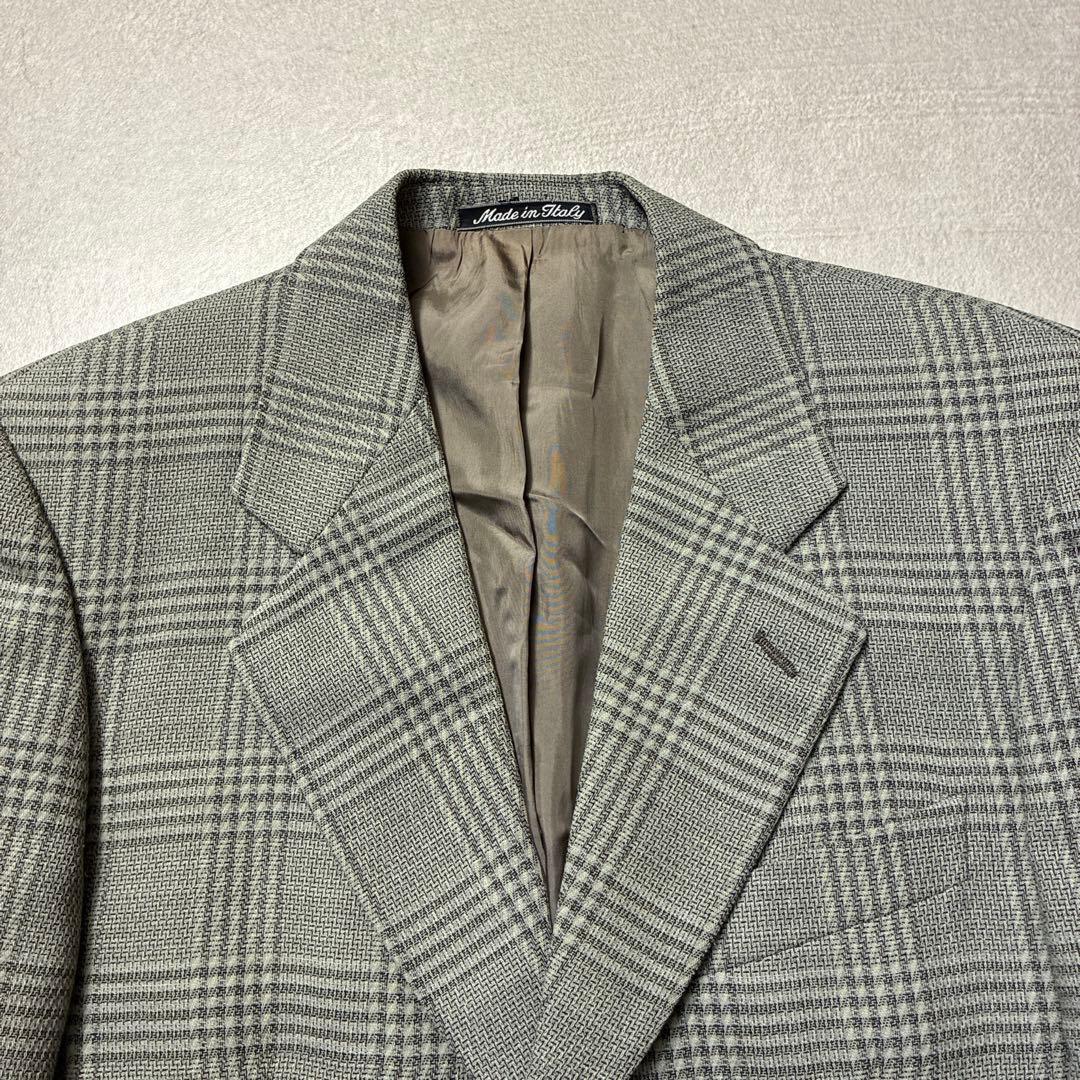 Made in Italy 80s Giorgio Armani Tailored Jacket L Check Wool