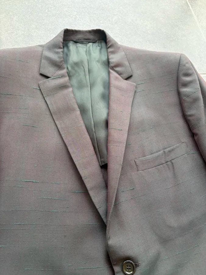 50s Setup Casual Suit Iridescent Tailored VINTAGE