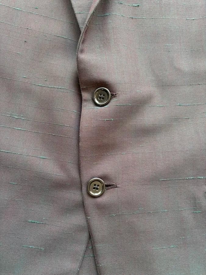 50s Setup Casual Suit Iridescent Tailored VINTAGE