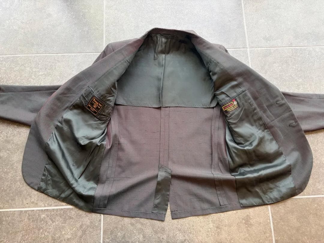 50s Setup Casual Suit Iridescent Tailored VINTAGE