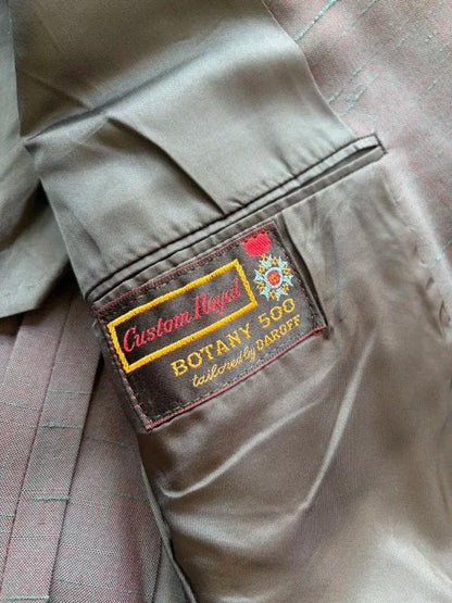50s Setup Casual Suit Iridescent Tailored VINTAGE